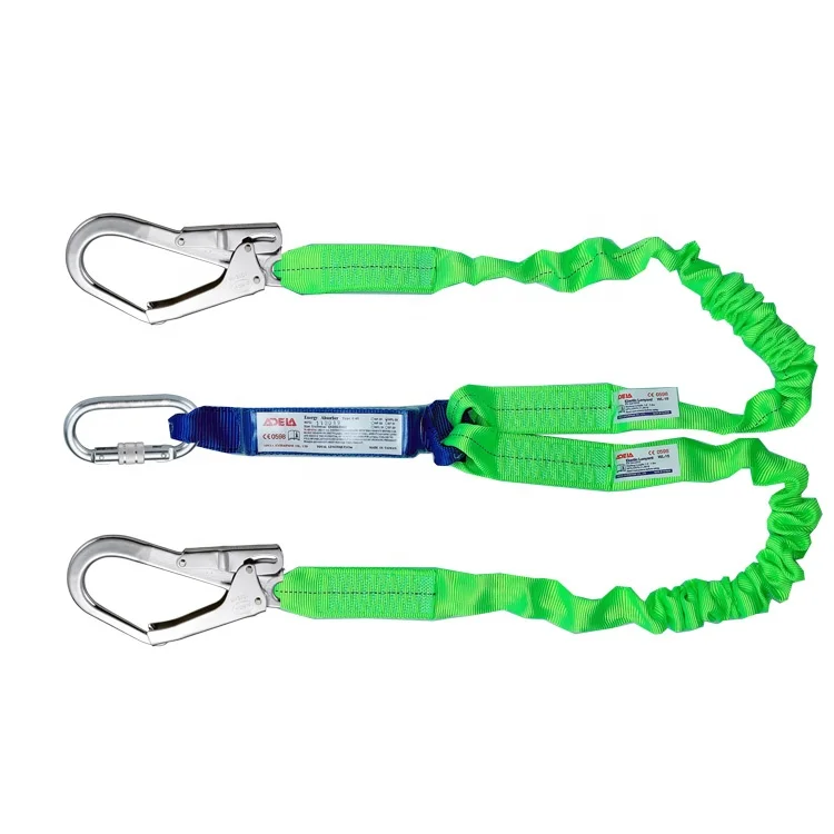 CE Certified Fall Protection Safety Harness Rope Tool Lanyard With Hooks