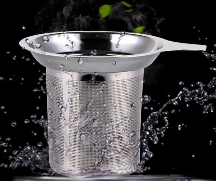High density tea strainer tea set filter stainless steel filter cartridge split filter factory direct sales