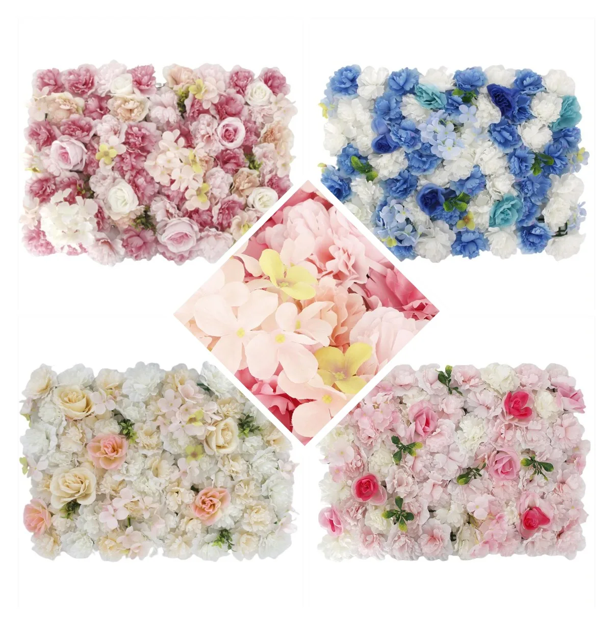 Wholesale Decoration Hanging Artificial Sticker  Flower Wall