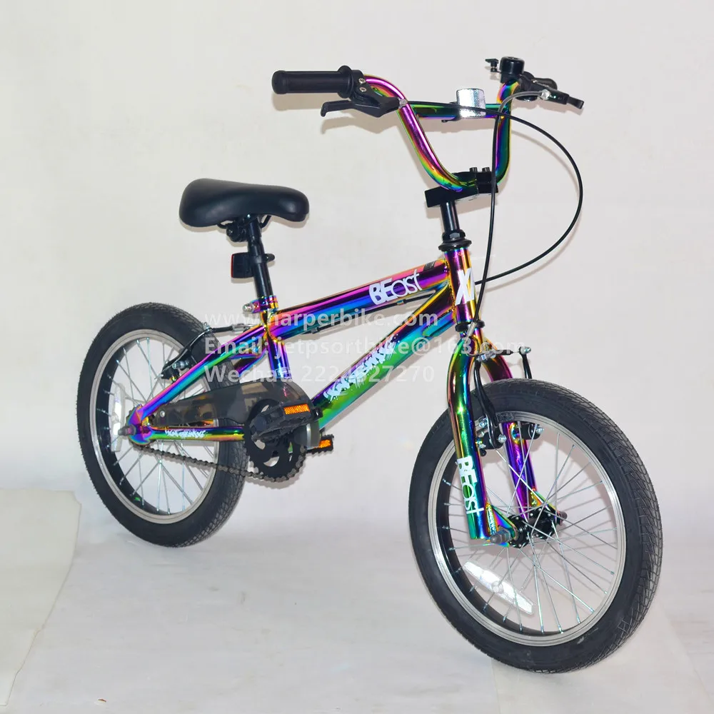 rainbow bmx oilslick bmx 16 inch for children