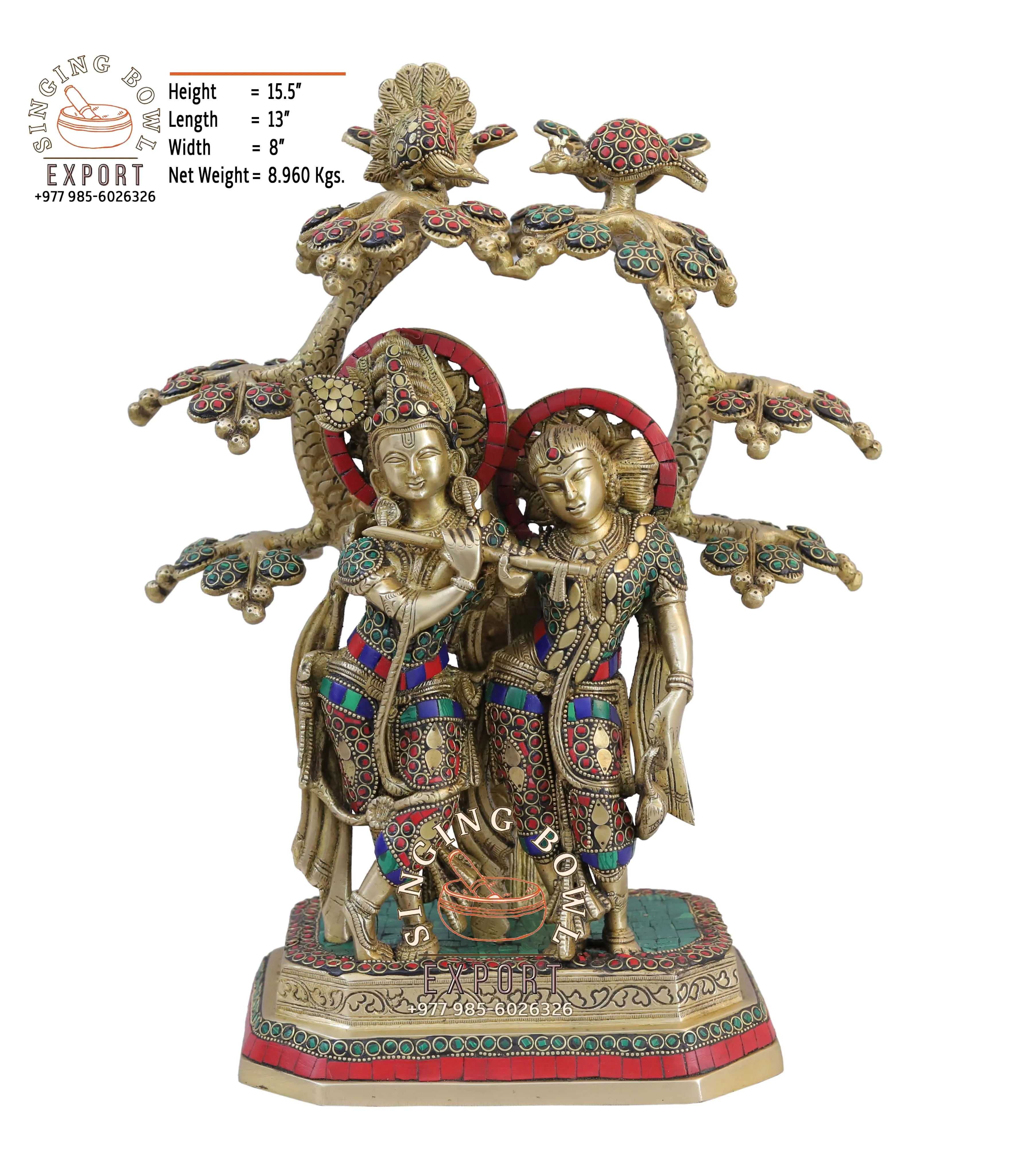 Radha Krishna Statue  Brass