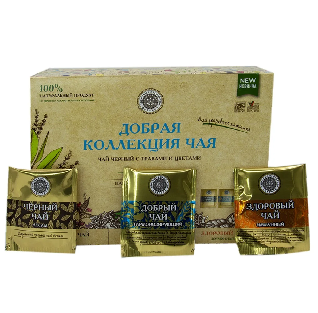 90 filter bags 1.8gr each GOOD COLLECTION OF TEA assorted (3 tastes)