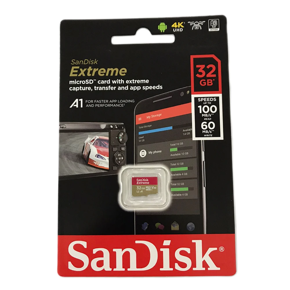 Микро безопасная цифровая карта для SDHC V30 32