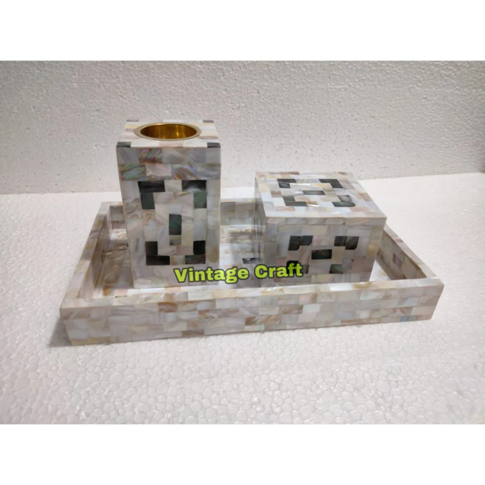 MOTHER OF PEARL INLAY WOOD CRAFT SERVING TRAYS MOTHER OF PEARL INLAY TEA PLATES GIFT FOR RAMADAN OR EID