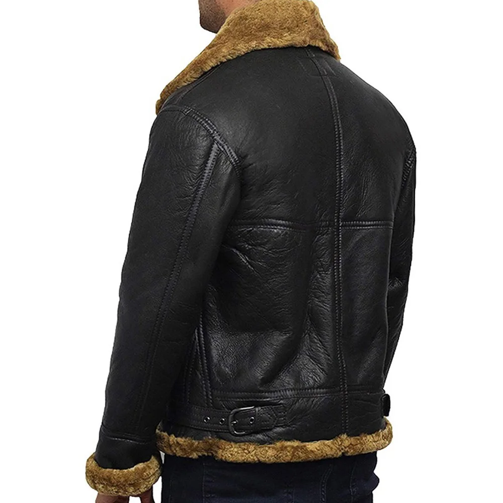 
Fleece Shearling Jacket for Men/OEM Service Wholesale Custom Men Jackets Shearling 