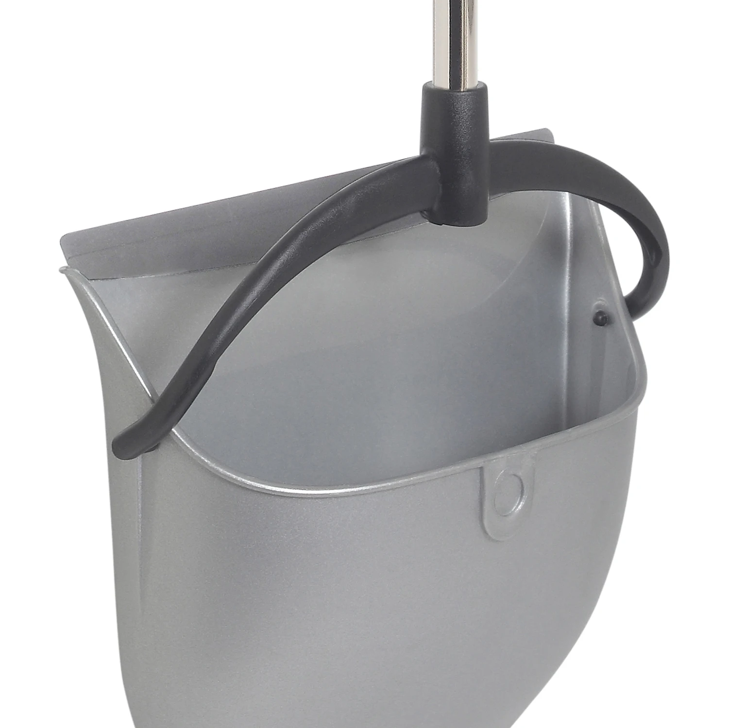 Foldable Plastic Dustpan with Rubber and Foot Fix | Metal Stick | Made in Italy