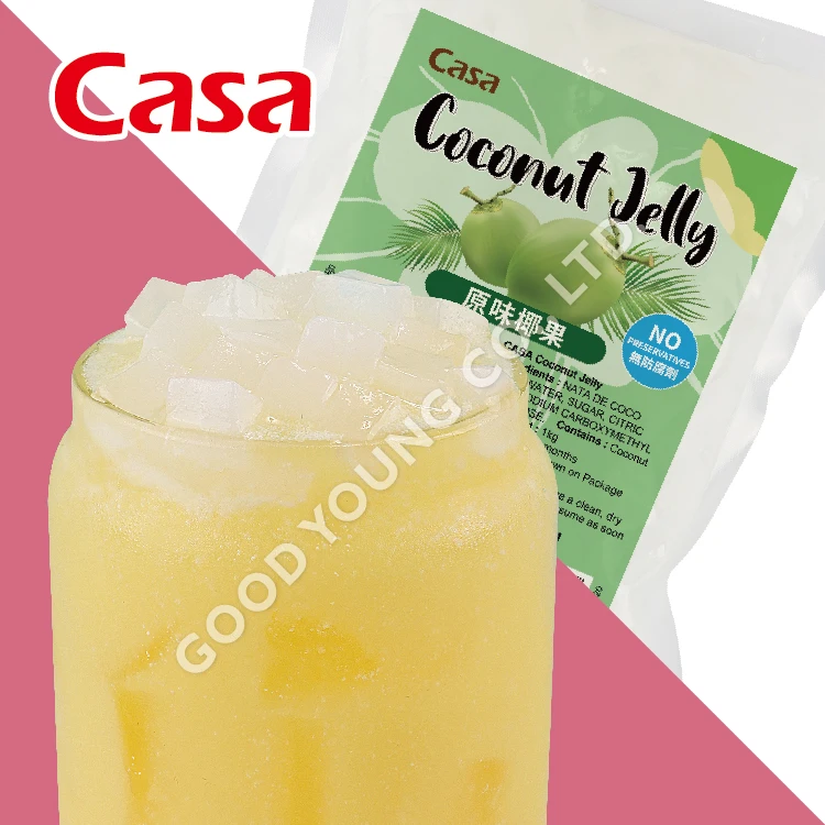 HALAL Vietnam Viet Nam Nata De Coco Coconut Jelly Dice Cube With Bubble Tea Ingredients For Layering Drinks