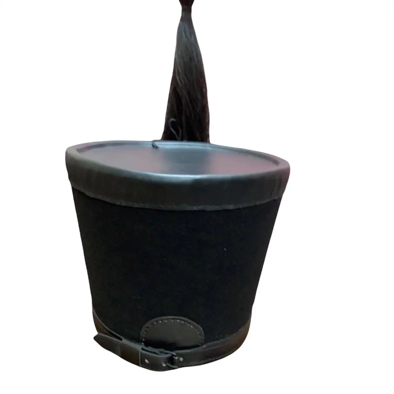 Pursian Brunswick Shako with Real Horse Hair Plume Military Officer Uniform Wool Hand Made Napoleon French Shako Hat