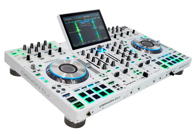 Лидер продаж Denon DJ Prime 4 белый специальный выпуск w/ UDG U 8310 BL
