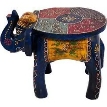 High Quality Handicraft Decor Large Wooden Handcrafted Elephant Table C Gift and home decor Classic and Traditional Style India