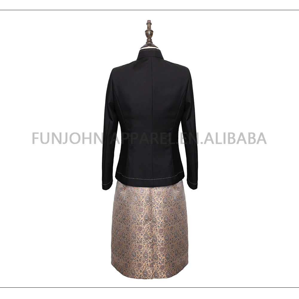 orient-inspired bodycon dress bali hotel japanese restaurant uniformes set