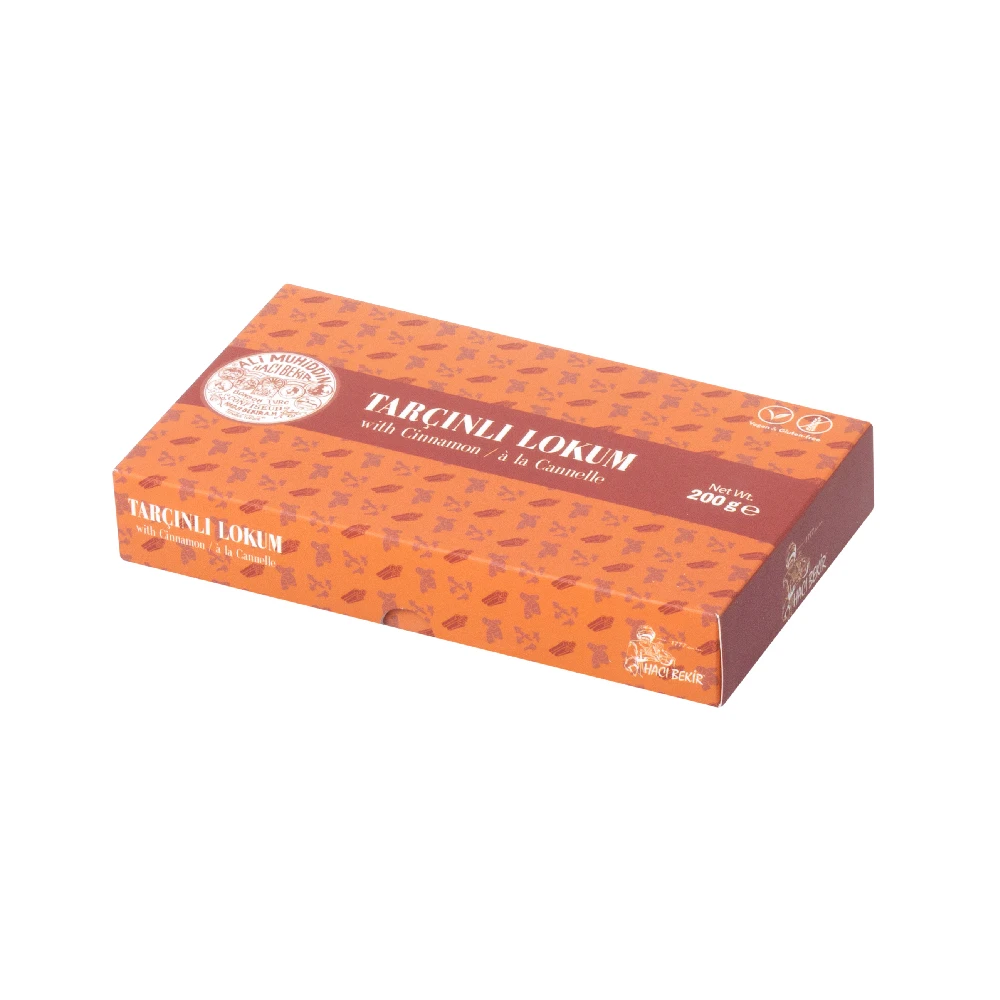 
Authentic Cinnamon Taste Turkish Delight 200g Made in Turkey From Oldest Manufacturer in Turkey 