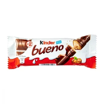 Шоколадный батончик Kinder Bueno T2 полка для весовой формы коричневого происхождения