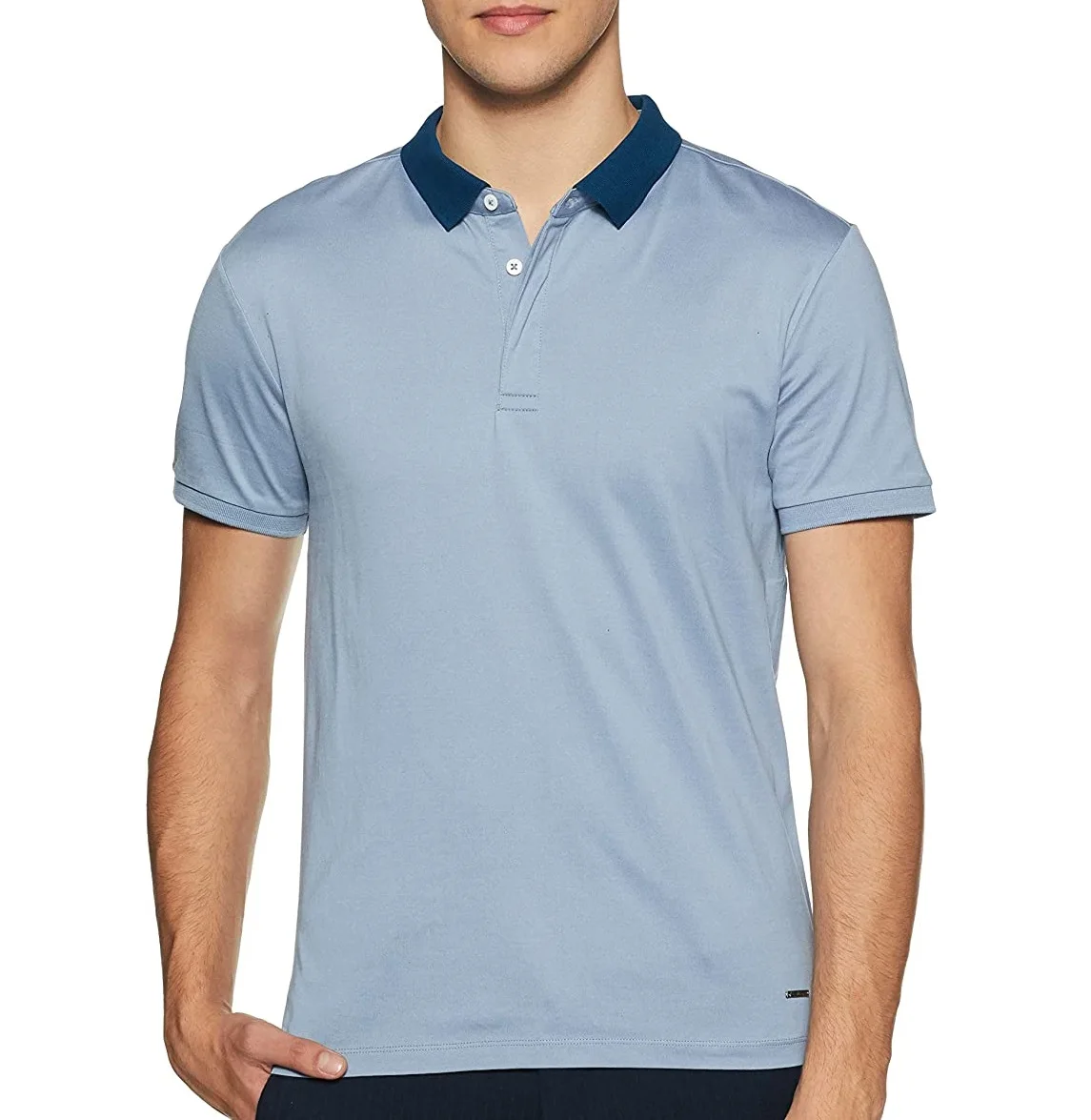 Hot Selling Tipping Collar Polo T Shirt 100% Cotton Embroidery OEM Services Pakistani Manufacturing Company Affordable Prices