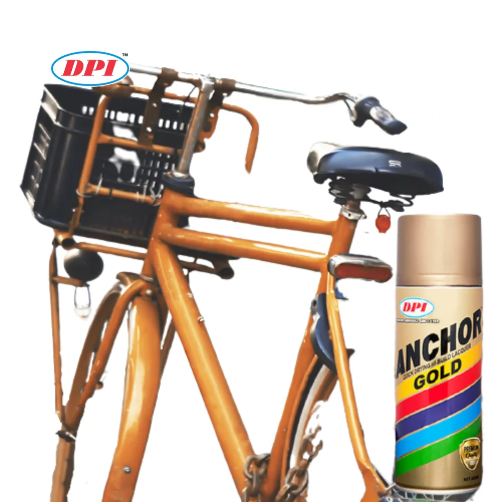 Жесткая прочная защитная отделка блеск Золотая краска-распылитель DPI якорь акрил и нитроцеллюлоза внутренний наружный декоративный проект