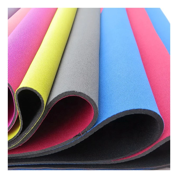 CR neoprene rubber sheets anti slip silicone plastic drop dotted pattern laminate nylon fabric