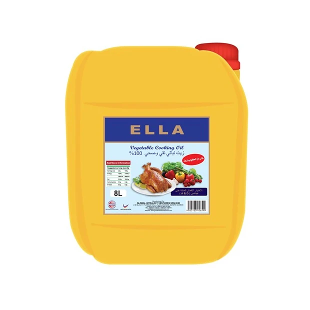 Malaysia Best Refined Palm Oil CP8 Oil Packaging in 18 Liter Jerry Can