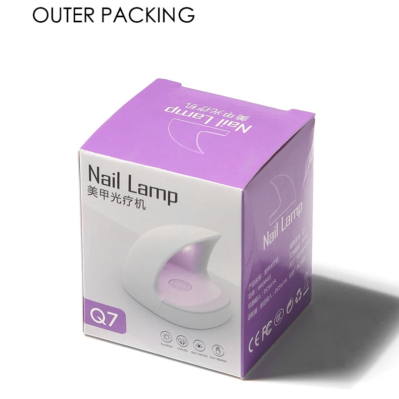 Wholesale 2022 Mini UV LED Nail Lamp 6w Portable 3 Timing USB UV Light for Nails Nail Lamp