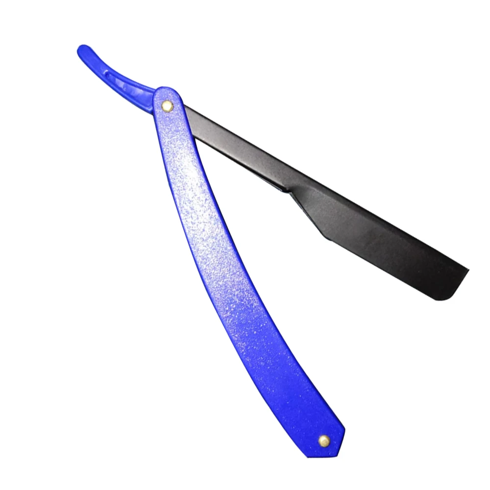 Professional Classic Straight Edge Hair Eyebrow Beard Folding Barber  Disposable Blade Razor