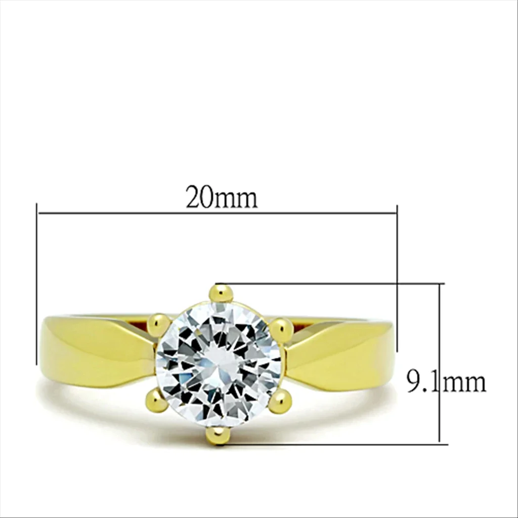 
Engagement Rings Stainless Steel Ring Promise Eternity Wedding Bands For Women and Girls Anniversary Zircon Diamond Ring 