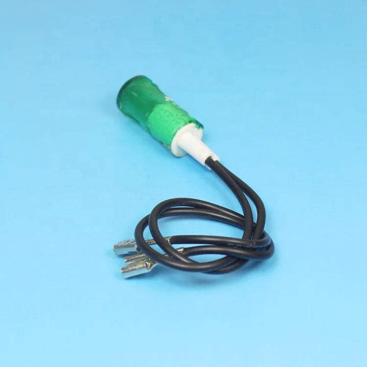 Customized symbol signal led color lamp light 14mm Plastic Indicator Led flat Head