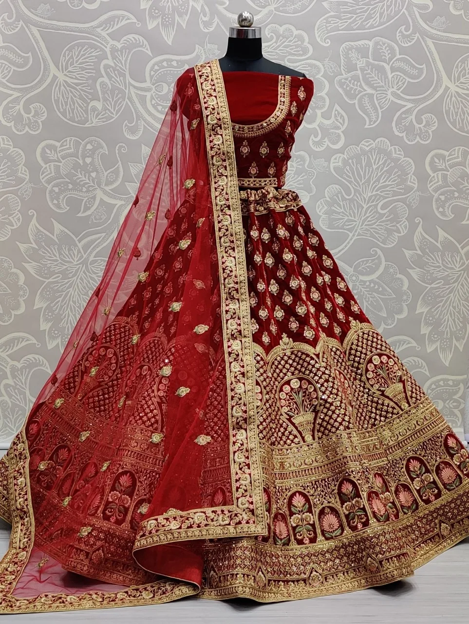Hot Selling Indian Embroidered Handwork Lehenga Choli with Blouse And Dupatta Elegant Women Lengha Buy Wholesale Price