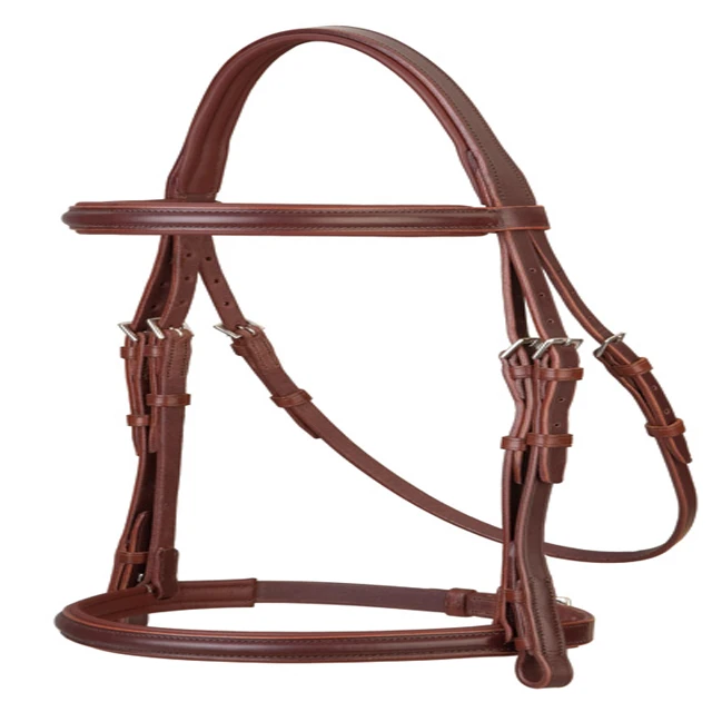 Customize Horse Cowhide Leather Bridle Brass buckles All Sizes with Leather Reins Extra Horse Friendly