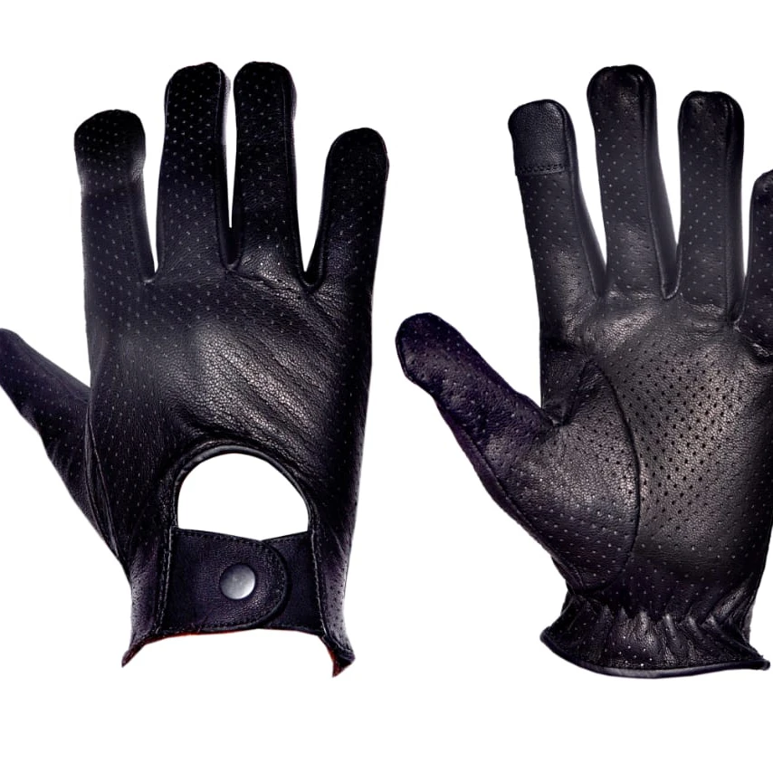 
Wholesale Half finger cowhide Leather Custom driving leather excellenso new fashion 2020 mens special glovee 