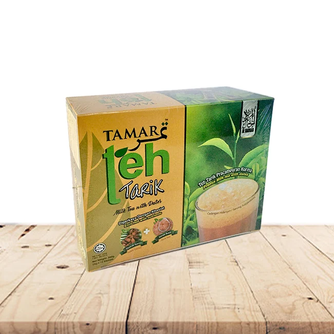 Factory Price Premix Milk Tea with Dates and Rock Salt Instant Milk Tea Beverages Enriched with Nutrients 12 Sachets Per Box