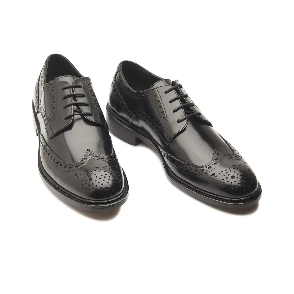 Роскошные высококачественные артиканские кожаные туфли ручной работы goodyear для официального бизнеса мужские черные со шнуровкой