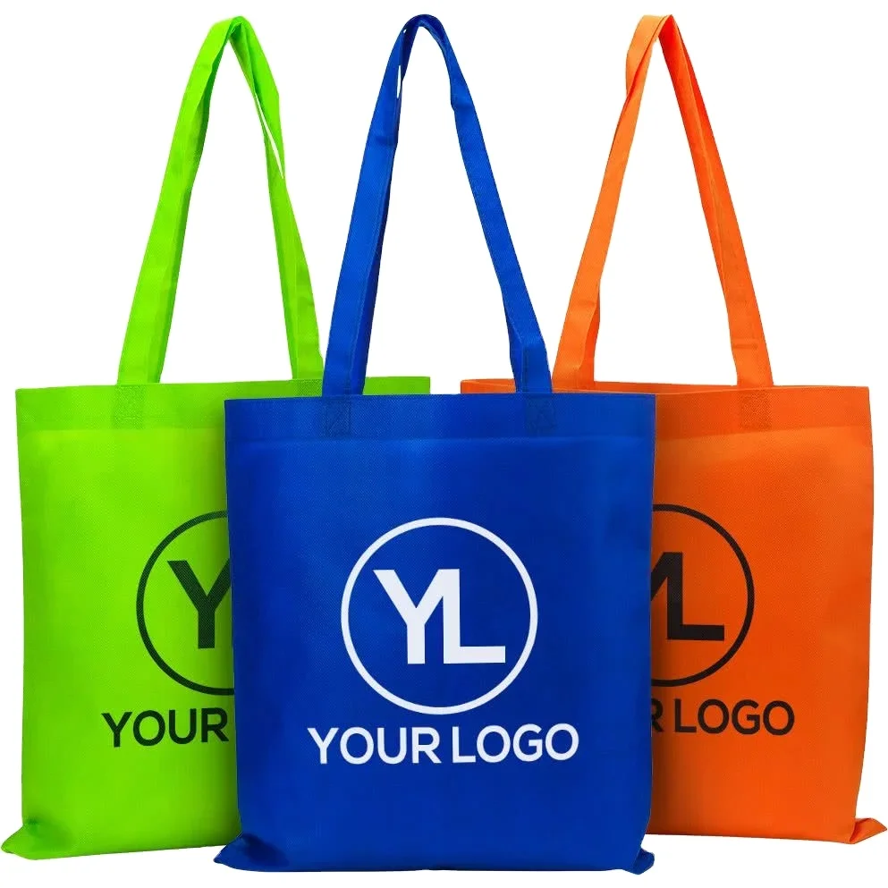 Eco friendly shopping non woven handle bag with custom size and print