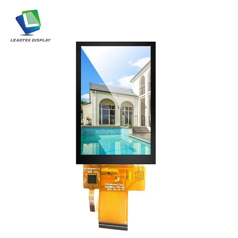 3.5inch G+G 320*480 with CTP 4line-SPI Interface display TN  tft lcd screen