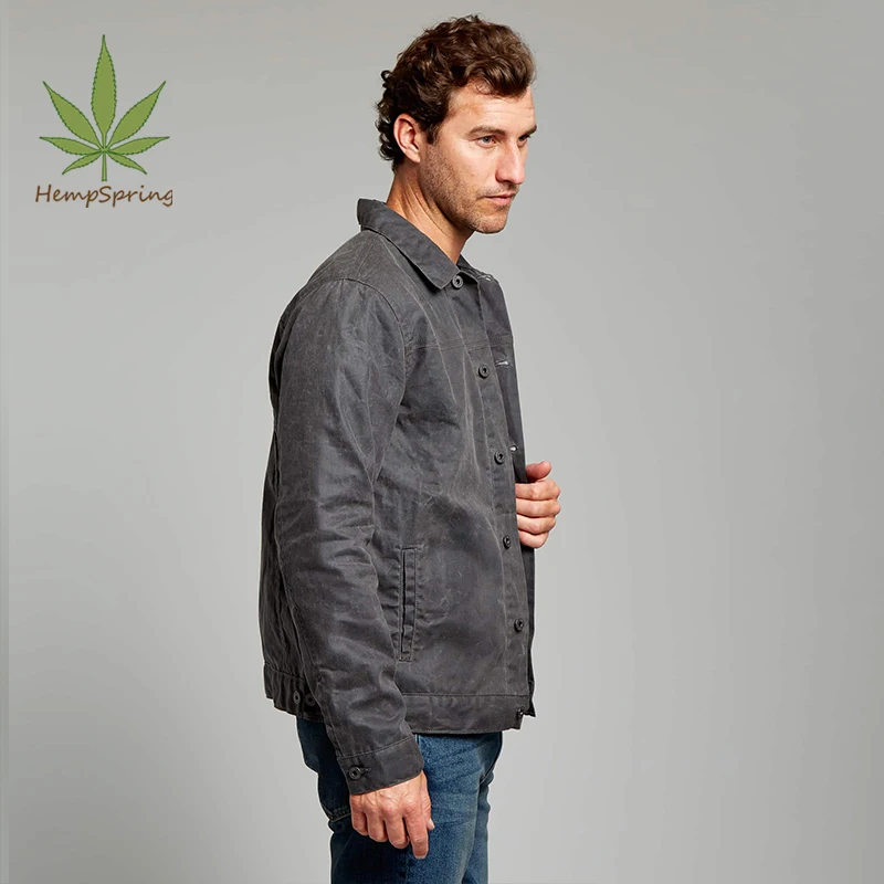Высококачественная конопляная куртка HempSpring, натуральная Экологически чистая конопляная Органическая Хлопковая мужская футболка под заказ Конопляный домкрат