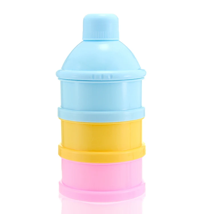 Apple bear factory direct sales portable three-layer removable wholesale baby milk powder box