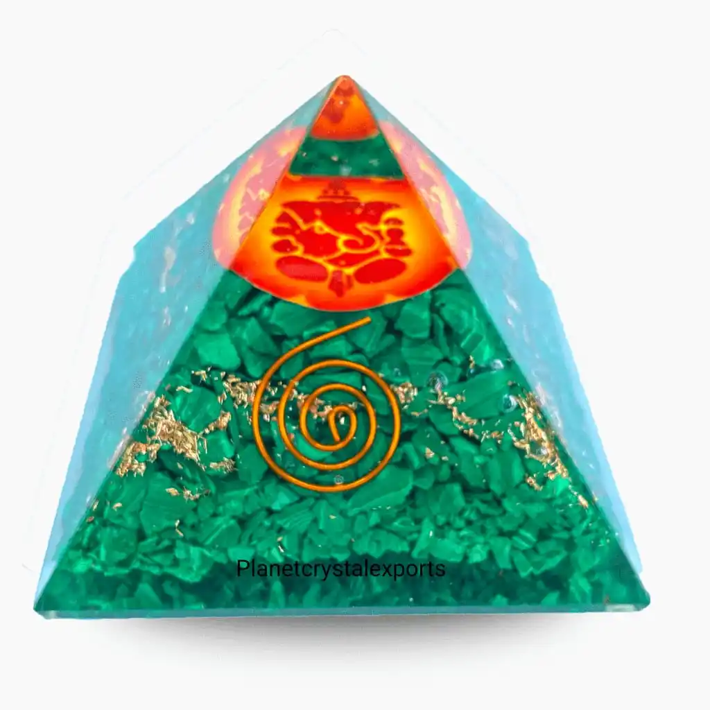 Handmade Orgonite pyramid Malachiye Orgone Energy Healing Orgonite Pyramid Buy From PLANET CRYSTAL EX