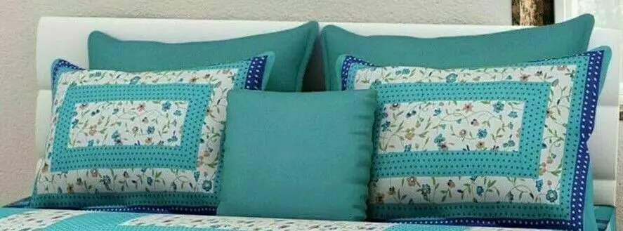 Floral Cotton Printed Jaipuri Double Indian Bedsheet with 2 Pillow Covers