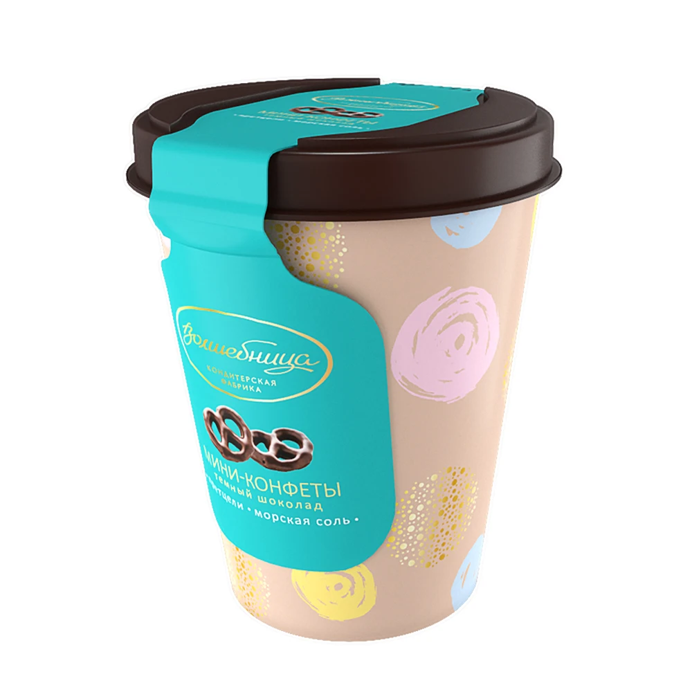 
Pretzel candies with dark chocolate Volshebnitsa 