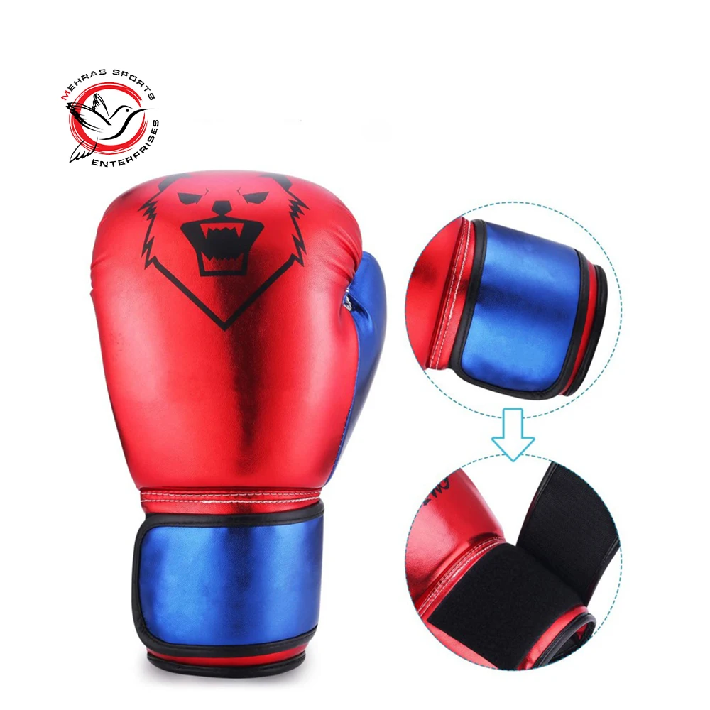 Design Your Own Boxing Gloves Japanese Leather Latex Print OEM Logo Film Inside Plastic Color Feature Material Adults People SBR