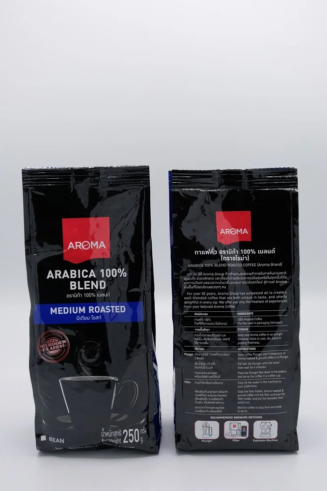 
Best Price Arabica and Robusta 250g Blended Medium Roasted Coffee Beans 