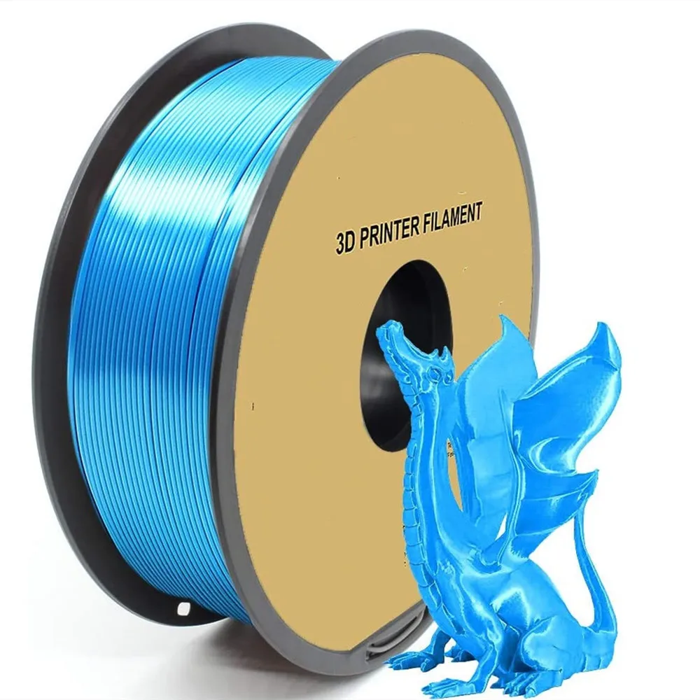 Yousu 3d silk PLA  filament 1.75mm 1kg Sky blue PLA filament for 3D Printer & 3D Pen,Accuracy 0.03 mm blue 3d filament