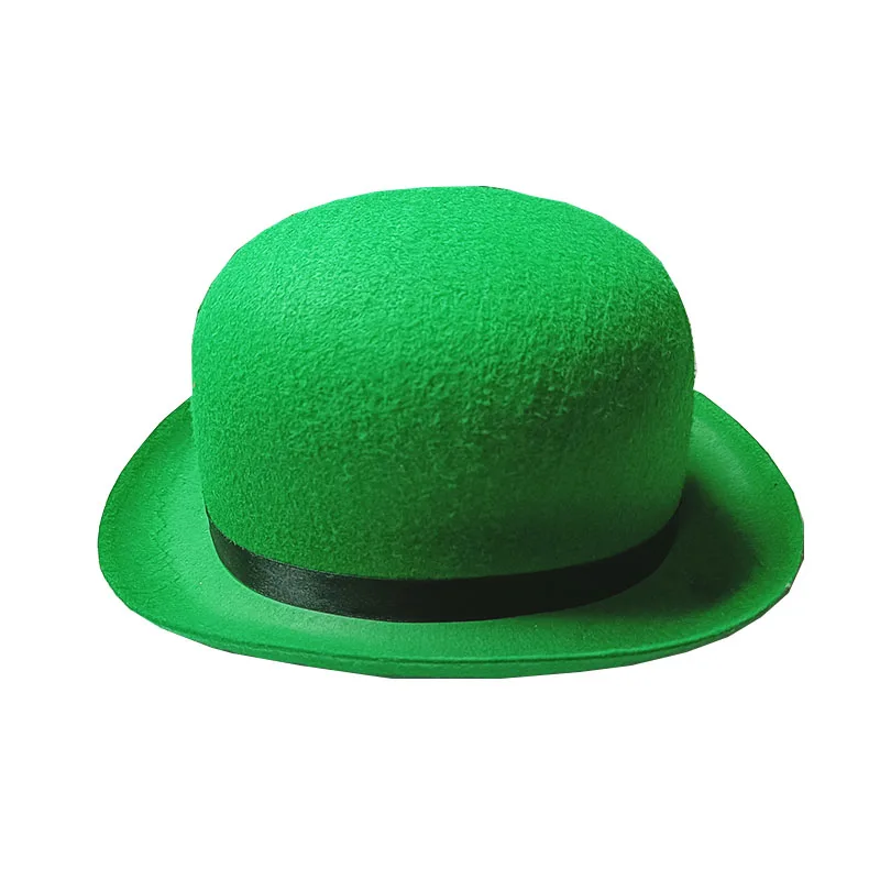 Оптовая продажа, Нетканая зеленая шляпа в Ирландском стиле для выпускного вечера на День Св. Патрика