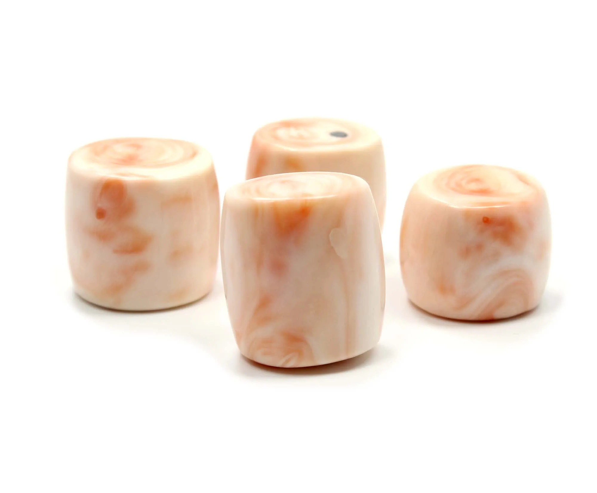 4 Piece Natural Japanese White & Pink Coral High Quality Stone Gemstones for Jewelry Making Loose Mineral Gemstones Tube Shape