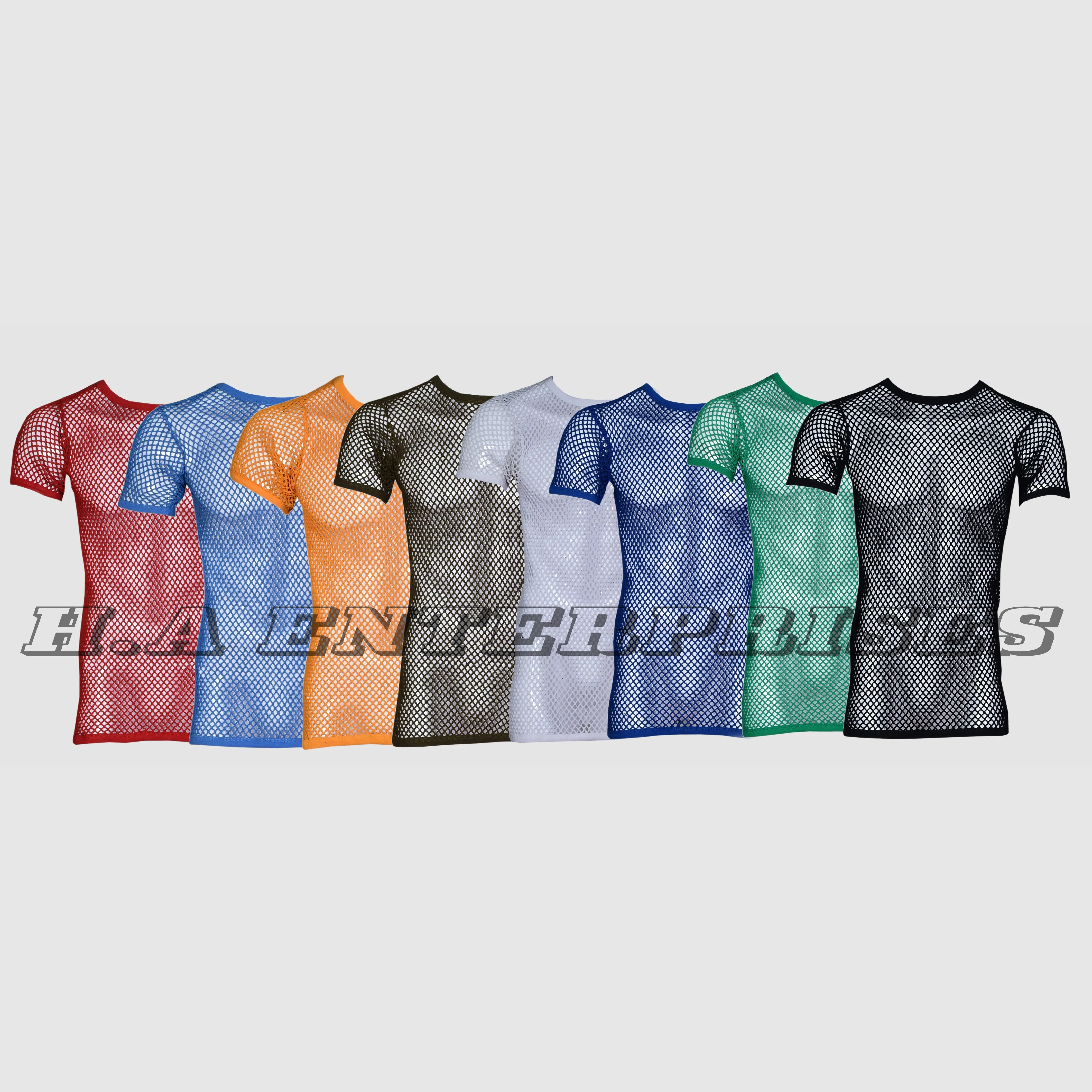 
 100% хлопковое фатиновое платье в сеточку строка Т-рубашки, раст Карибского моря стиль большой сетки Ямайка Тринидад, дышащая Спортивная футболка  