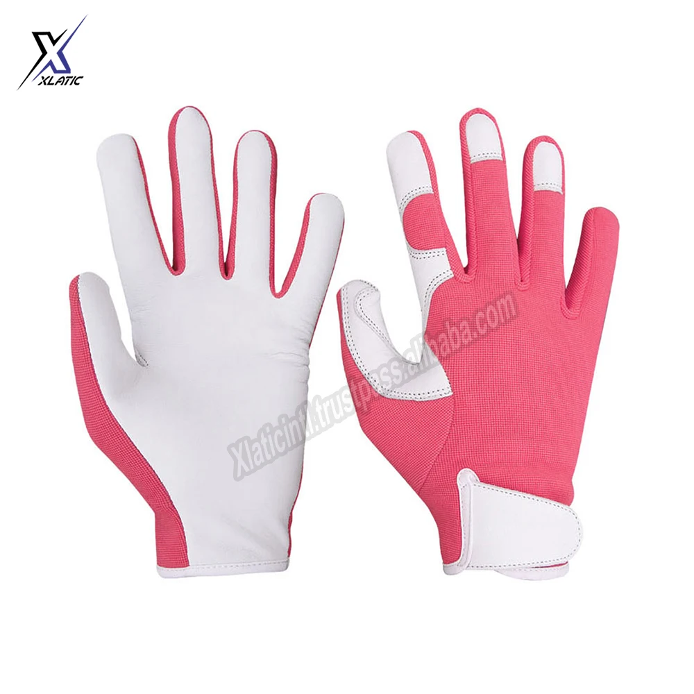 New Arrival Breathable Cowhide Leather Palm Gardening truck driving safety hand working leather glove for home trees plants
