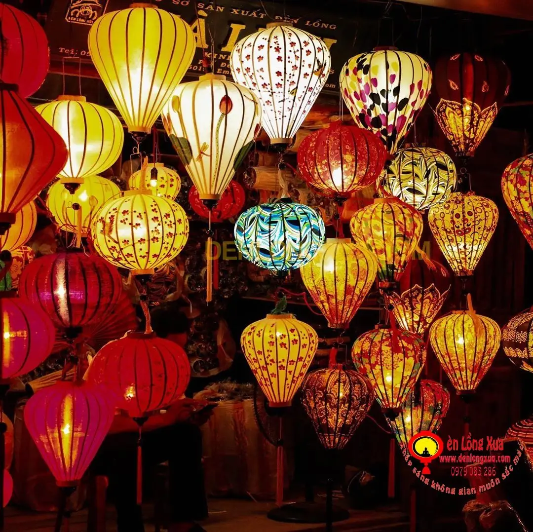Вьетнамские шелковые фонари/шелковые фонари ручной работы в хой Ань-Кэти + 84352310575