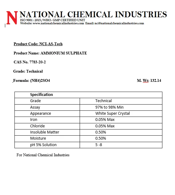 
Ammonium Sulphate (LR Grade) 