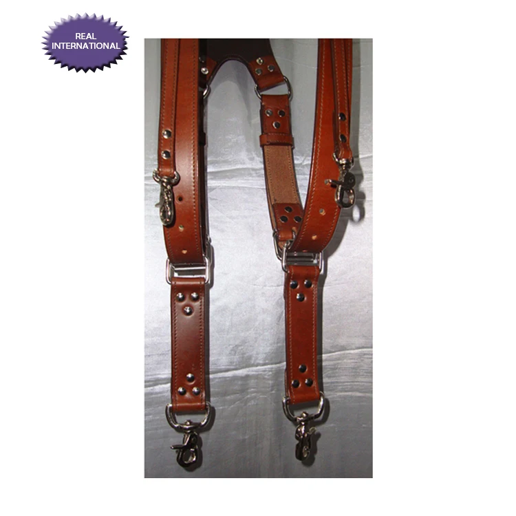 Biggest Exporter of Multiple Colored Premium Quality Leather Made Dual Camera Harness Strap