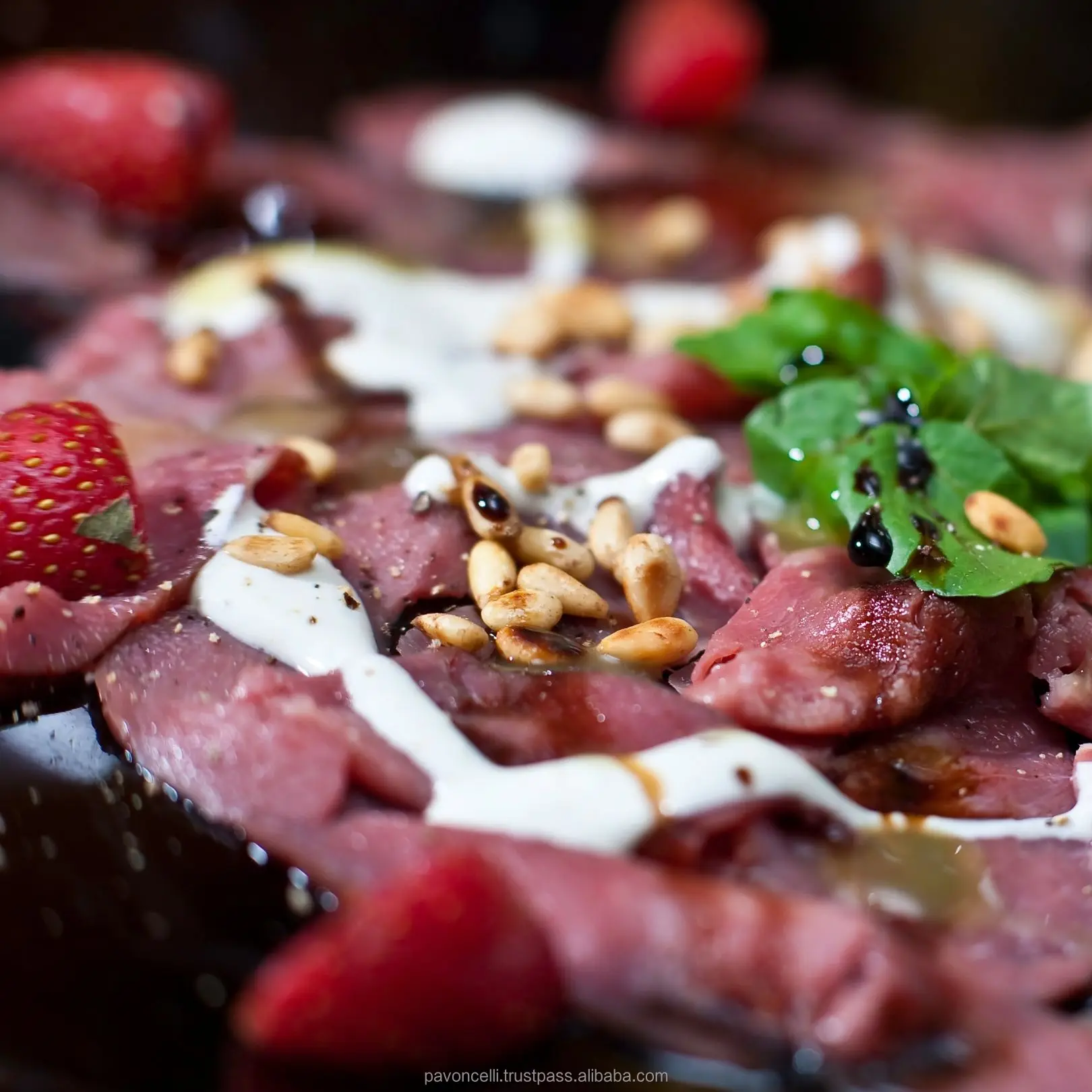 HIGH QUALITY SMOKED CURED BEEF TOPSIDE STUFFED IN CASING | premium gluten free beef meat | beef meat Italy supplier