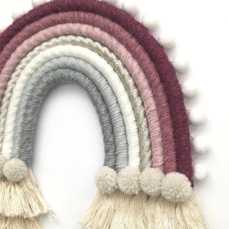 Medium Fiber Rainbow Wall Hanging