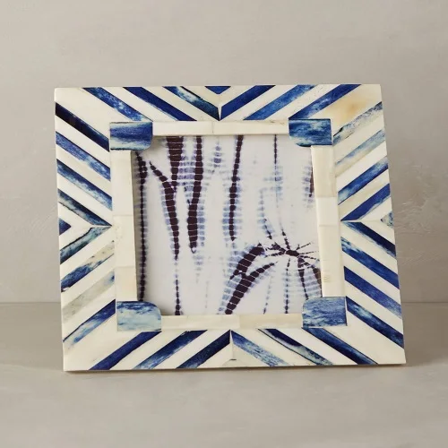 Blue Bone Inlay Photo Frame Picture